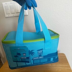 New•Trader Joe's Mini Blue Insulated Bag. Holds up to 1.5 gallons.